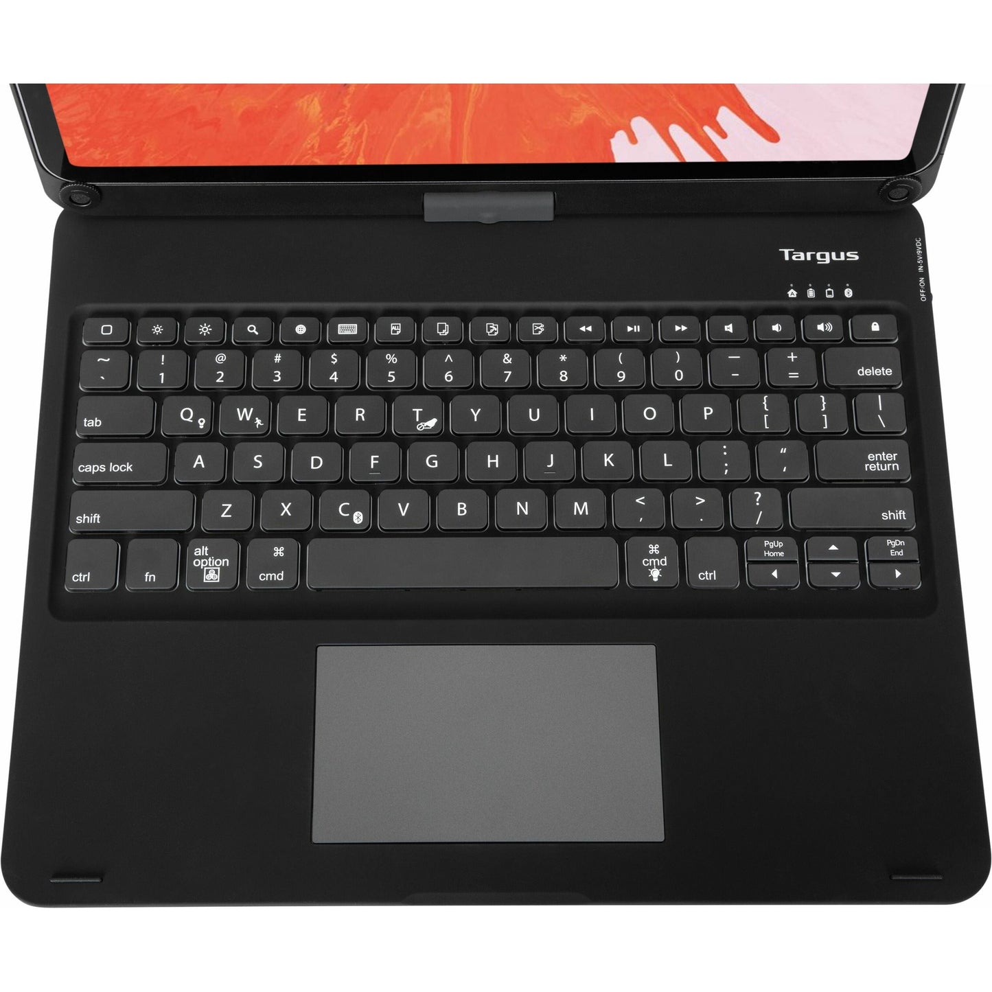 Targus VersaType THZ902US Keyboard/Cover Case for 12.9" Apple iPad Pro (5th Generation) iPad Pro (4th Generation) iPad Pro (3rd Generation) Tablet - Black