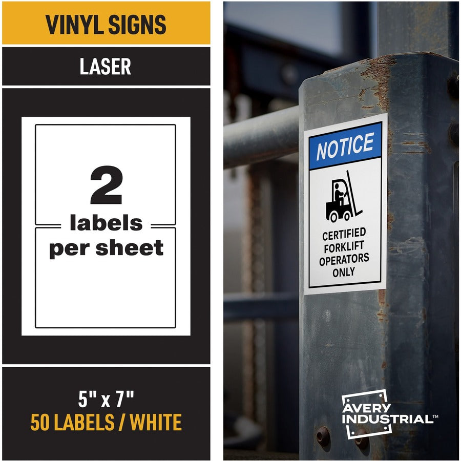 Avery&reg; Adhesive Printable Vinyl Signs