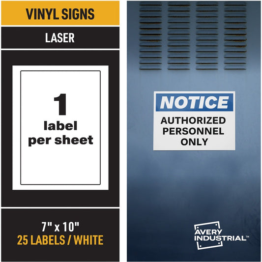 Avery&reg; Adhesive Printable Vinyl Signs