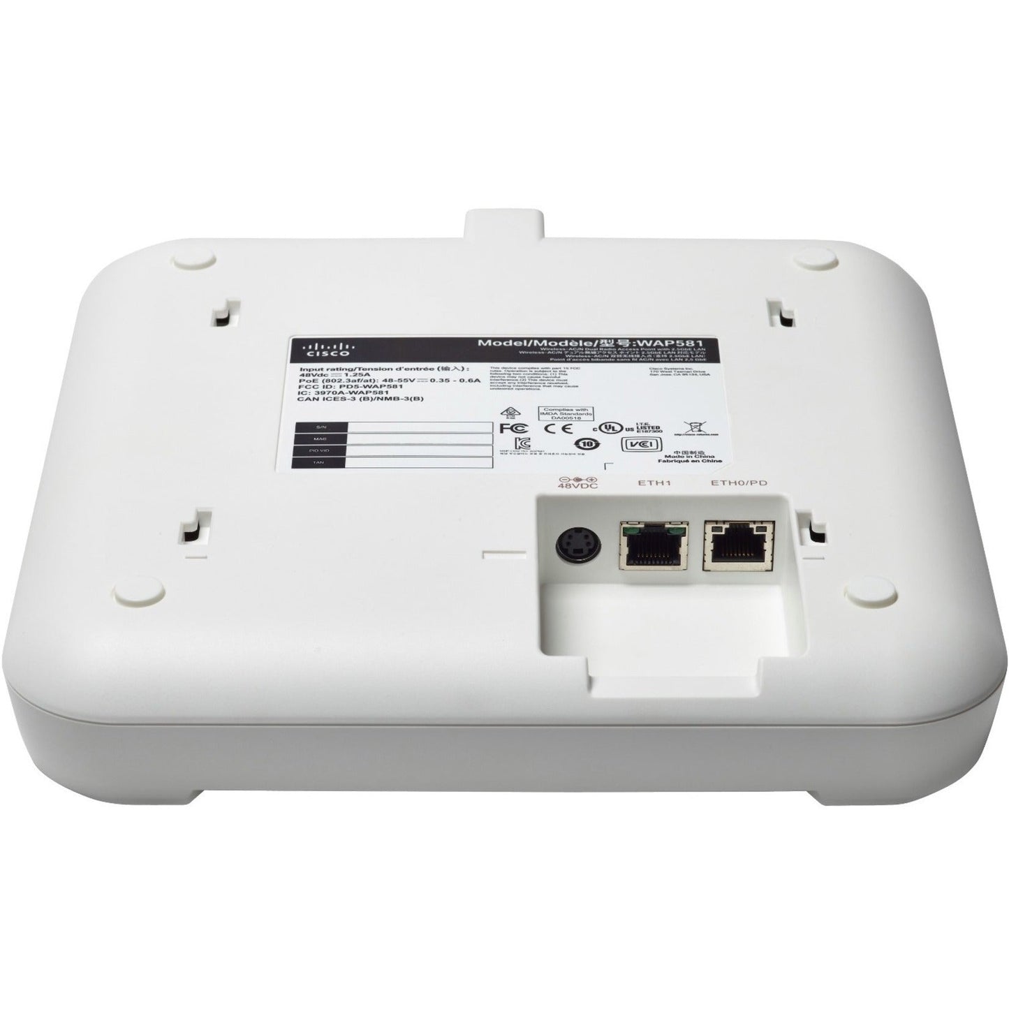 Cisco WAP581 IEEE 802.11ac 2.80 Gbit/s Wireless Access Point