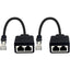 4XEM 2-to-1 RJ45 Splitter Cable Adapter - F/M- CAT6