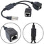 4XEM 2-to-1 RJ45 Splitter Cable Adapter - F/M- CAT5E
