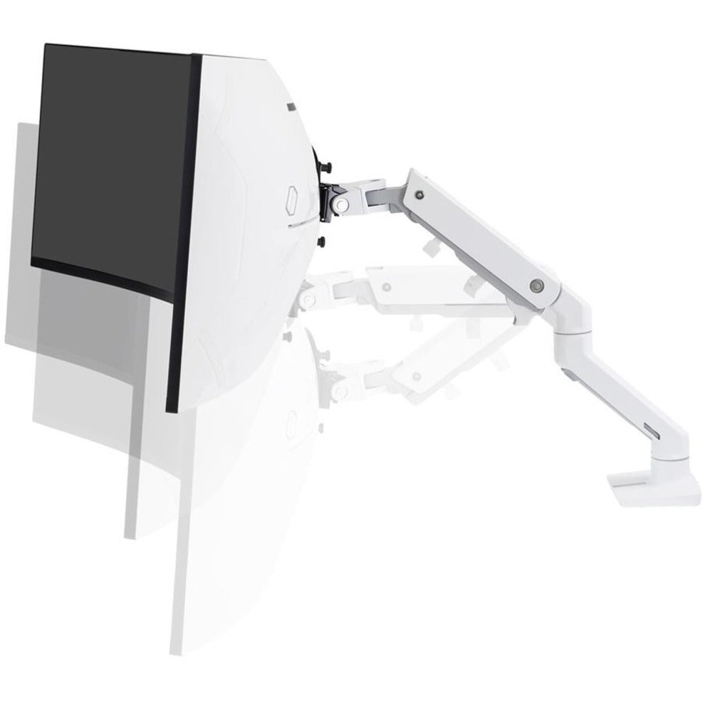 Ergotron Mounting Arm for Monitor Curved Screen Display LCD Display - White