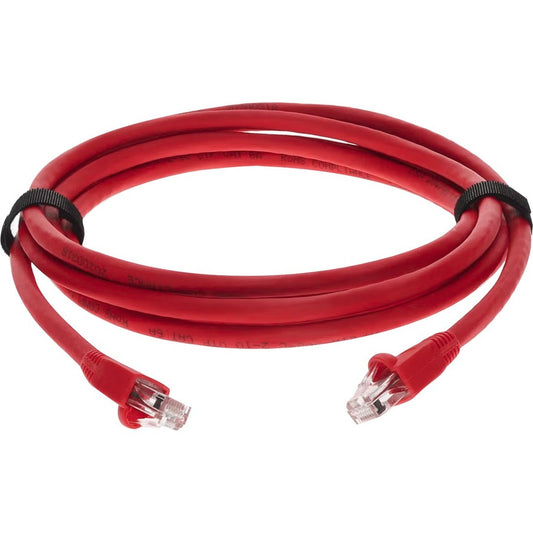 AddOn 8ft RJ-45 (Male) to RJ-45 (Male) Red Cat6A UTP PVC Copper Patch Cable