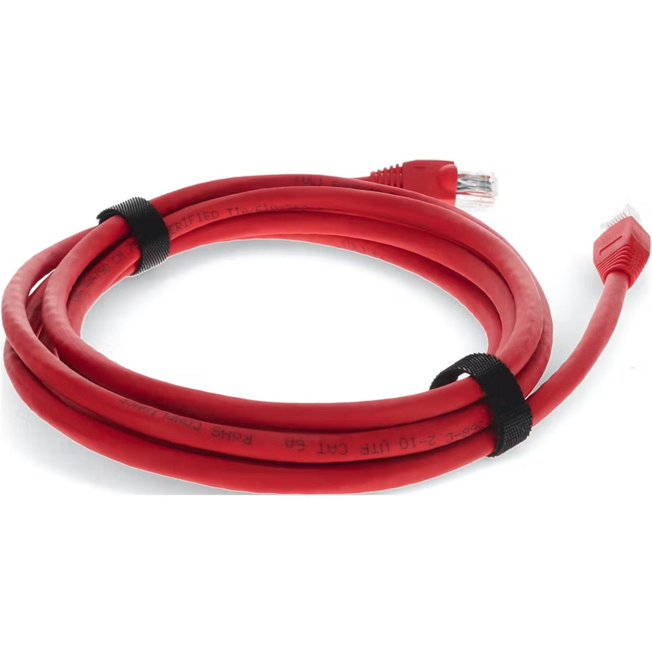 AddOn 8ft RJ-45 (Male) to RJ-45 (Male) Red Cat6A UTP PVC Copper Patch Cable