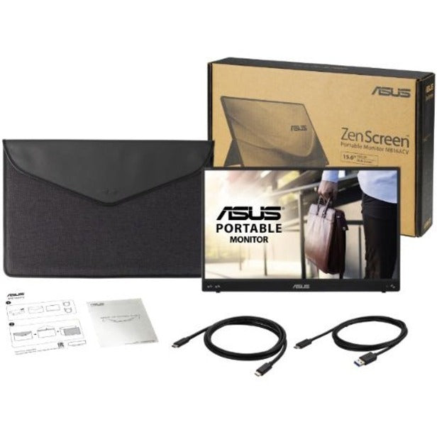 Asus ZenScreen MB16ACV 15.6" LCD Monitor - 16:9 - Silver