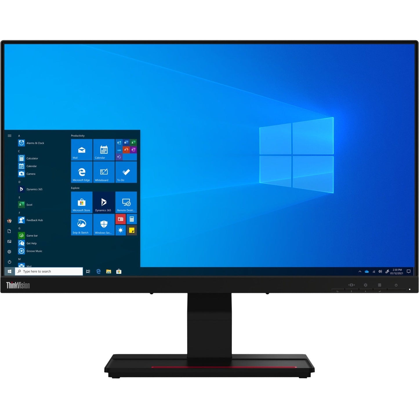 Lenovo ThinkVision T24T-20 23.8" LCD Touchscreen Monitor - 16:9 - 4 ms Extreme Mode