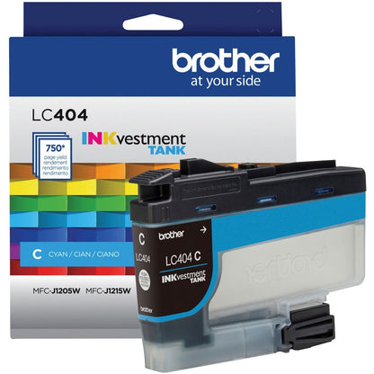 Brother INKvestment LC404C Original Standard Yield Inkjet Ink Cartridge - Single Pack - Cyan - 1 Each