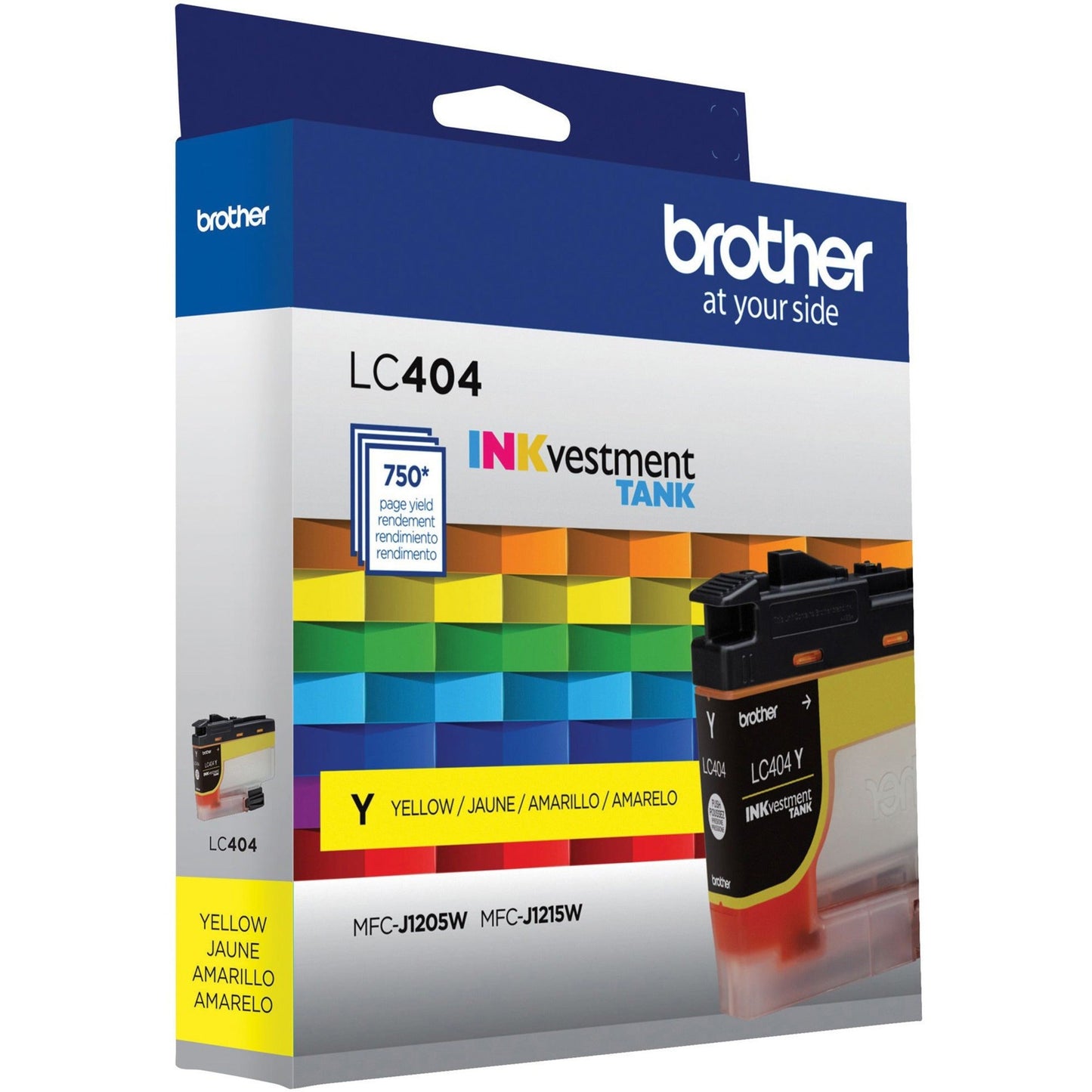 Brother INKvestment LC404Y Original Standard Yield Inkjet Ink Cartridge - Single Pack - Yellow - 1 Each