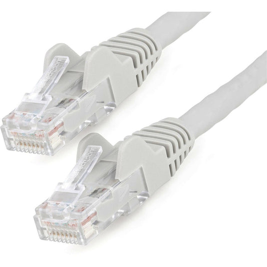 StarTech.com 50ft (15m) CAT6 Ethernet Cable LSZH (Low Smoke Zero Halogen) 10 GbE Snagless 100W PoE UTP RJ45 Gray Network Patch Cord ETL