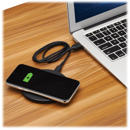 Tripp Lite Wireless Charging Pad 15W for Smartphones Ipads Androids Black