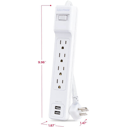 CyberPower Home Office P406U 4-Outlet Surge Suppressor/Protector