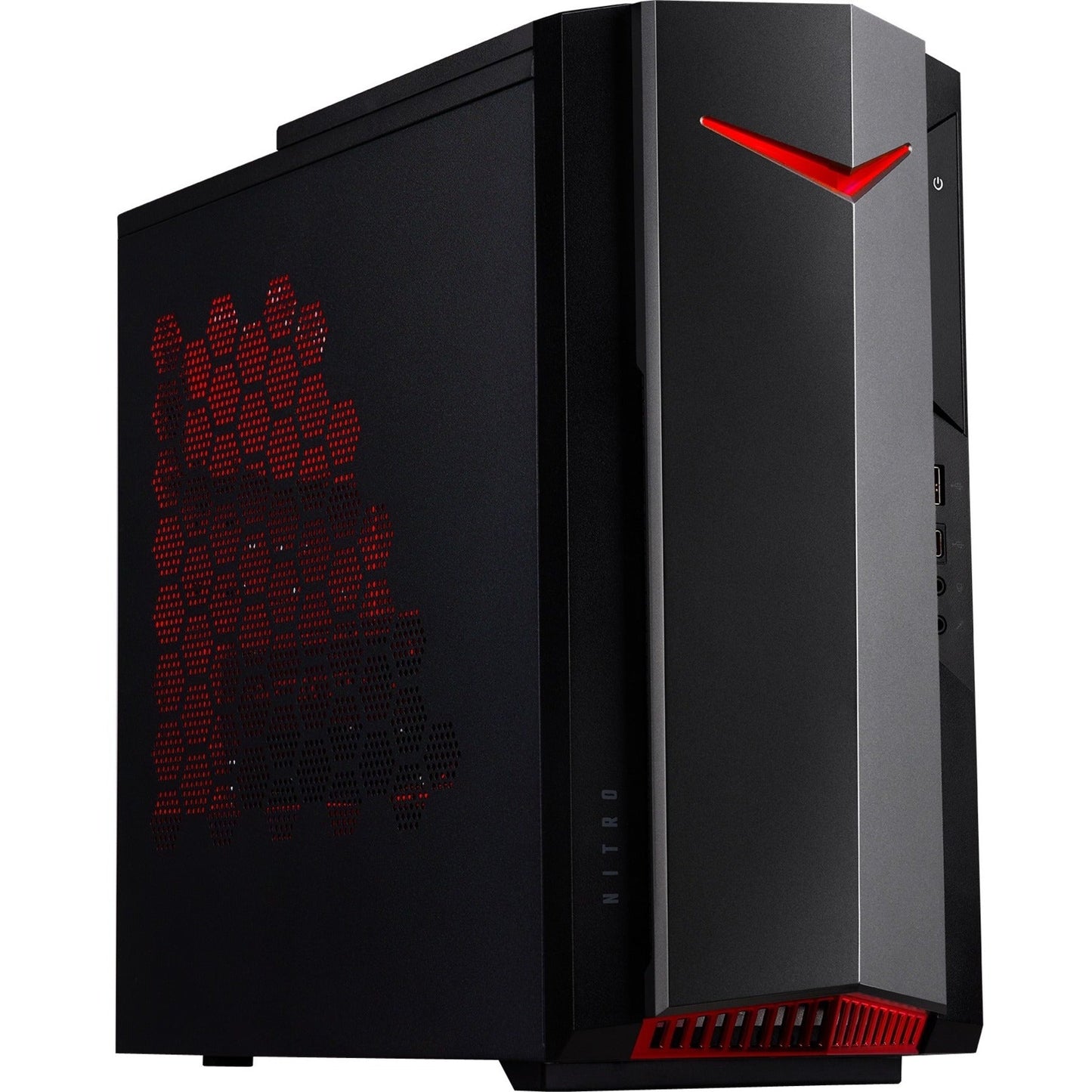 Acer Nitro N50-620-UR11 Gaming Desktop Computer - Intel Core i5 11th Gen i5-11400F Hexa-core (6 Core) 2.60 GHz - 8 GB RAM DDR4 SDRAM - 512 GB PCI Express SSD