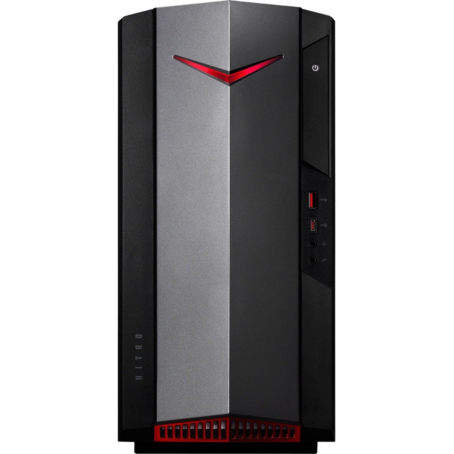 Acer Nitro N50-620-UR11 Gaming Desktop Computer - Intel Core i5 11th Gen i5-11400F Hexa-core (6 Core) 2.60 GHz - 8 GB RAM DDR4 SDRAM - 512 GB PCI Express SSD