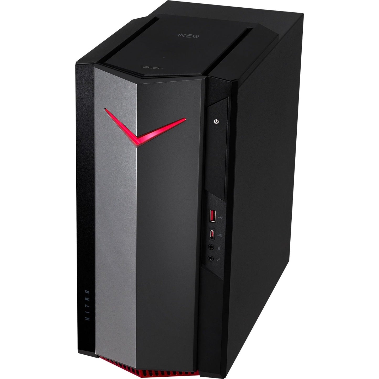 Acer Nitro N50-620-UR11 Gaming Desktop Computer - Intel Core i5 11th Gen i5-11400F Hexa-core (6 Core) 2.60 GHz - 8 GB RAM DDR4 SDRAM - 512 GB PCI Express SSD