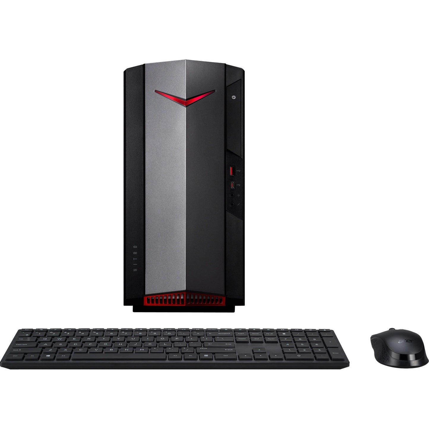 Acer Nitro N50-620-UR13 Gaming Desktop Computer - Intel Core i5 11th Gen i5-11400F Hexa-core (6 Core) 2.60 GHz - 16 GB RAM DDR4 SDRAM - 1 TB HDD - 512 GB PCI Express SSD