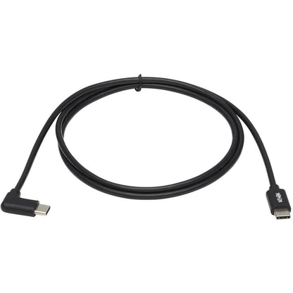 Tripp Lite USB C Charging Cable USB 2.0 M/M 60W PD Charging Right-Angle 1M