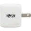 Tripp Lite Compact USB-C Wall Charger with USB-C to Lightning Cable 18W PD Charging GaN Technology White