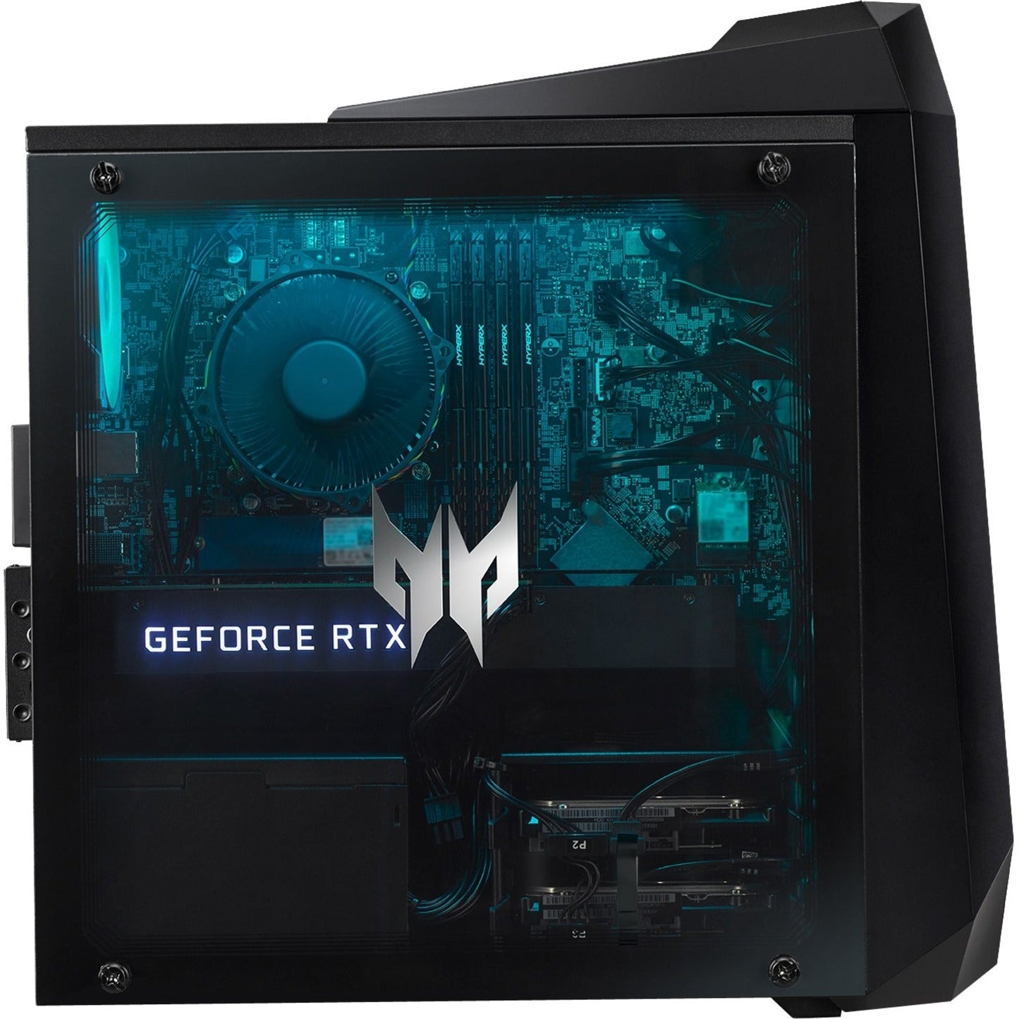 Acer Predator PO3-630-UR13 Gaming Desktop Computer - Intel Core i7 11th Gen i7-11700F Octa-core (8 Core) 2.50 GHz - 16 GB RAM DDR4 SDRAM - 1 TB HDD - 1 TB PCI Express SSD