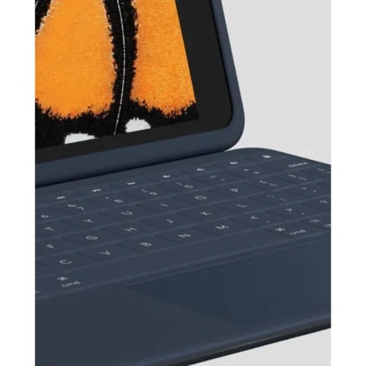 Logitech Rugged Combo 3 Rugged Keyboard/Cover Case Apple iPad (8th Generation) iPad (7th Generation) Tablet - Blue