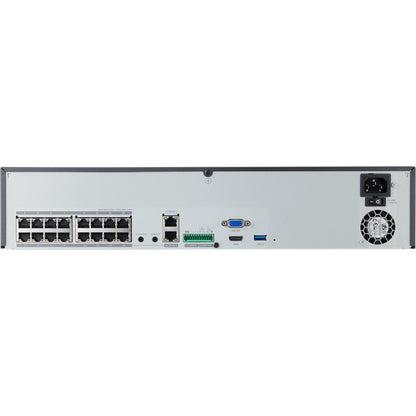 Wisenet XRN-1620SB1 16CH 4K 140Mbps H.265 PoE+ NVR - 24 TB HDD