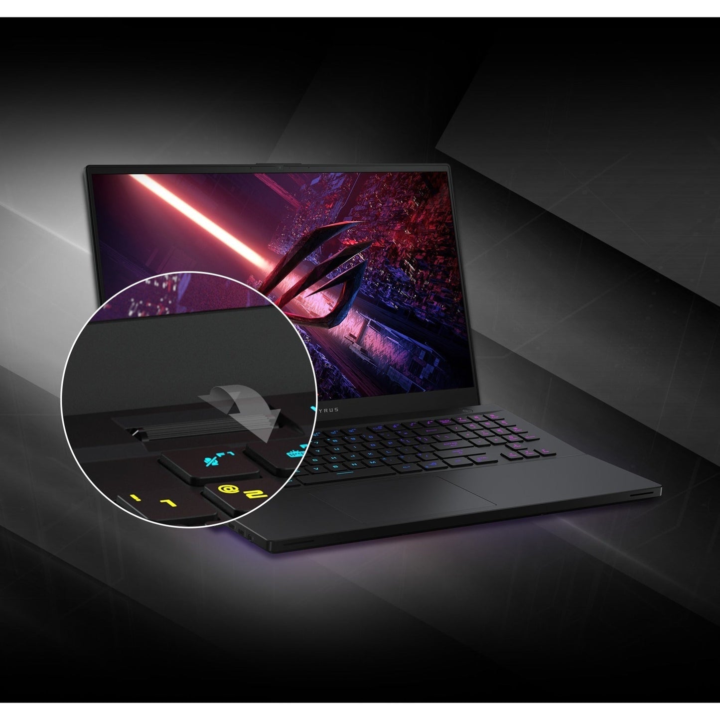 Asus ROG Zephyrus S17 GX703 GX703HR-XB96 17.3" Gaming Notebook - QHD - 2560 x 1440 - Intel Core i9 11th Gen i9-11900H Octa-core (8 Core) 2.50 GHz - 16 GB Total RAM - 1 TB SSD - Off Black