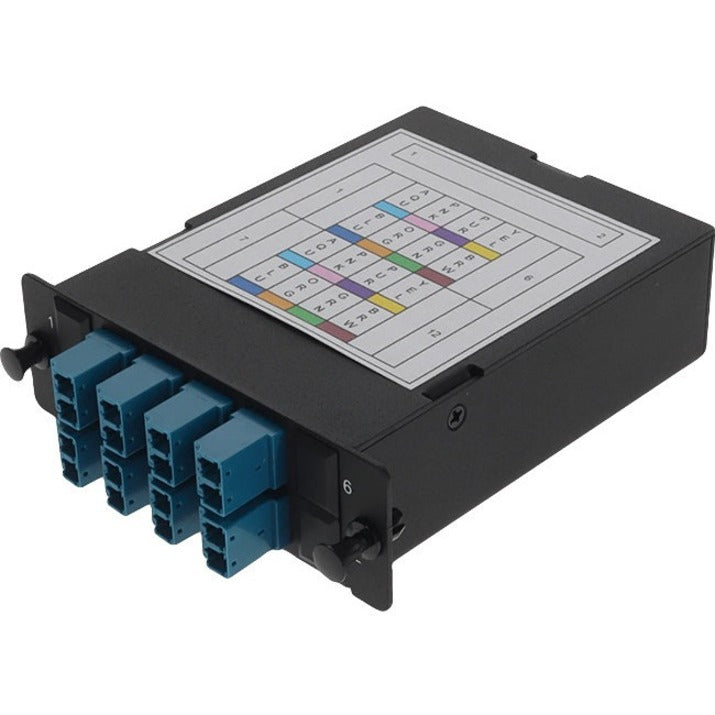 AddOn 4-Bay Cassette 2x 12-Fiber MPO In 8 LC Duplex Out Single-mode Duplex OS2