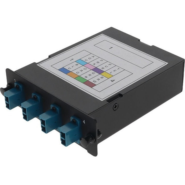 AddOn 4-Bay Cassette 12-Fiber MPO In 4 LC Duplex Out Multi-mode Duplex OS2