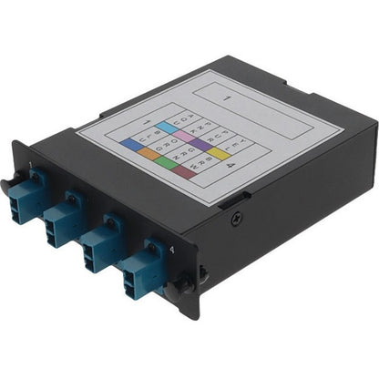 AddOn 4-Bay Cassette 12-Fiber MPO In 4 LC Duplex Out Multi-mode Duplex OS2