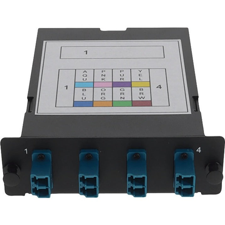AddOn 4-Bay Cassette 12-Fiber MPO In 4 LC Duplex Out Multi-mode Duplex OS2