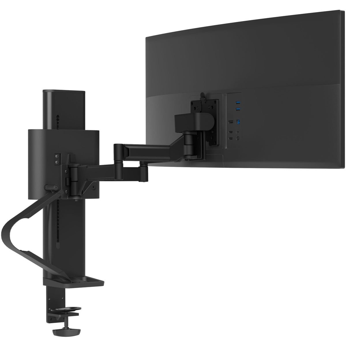 Ergotron TRACE Desk Mount for Monitor LCD Display - Matte Black