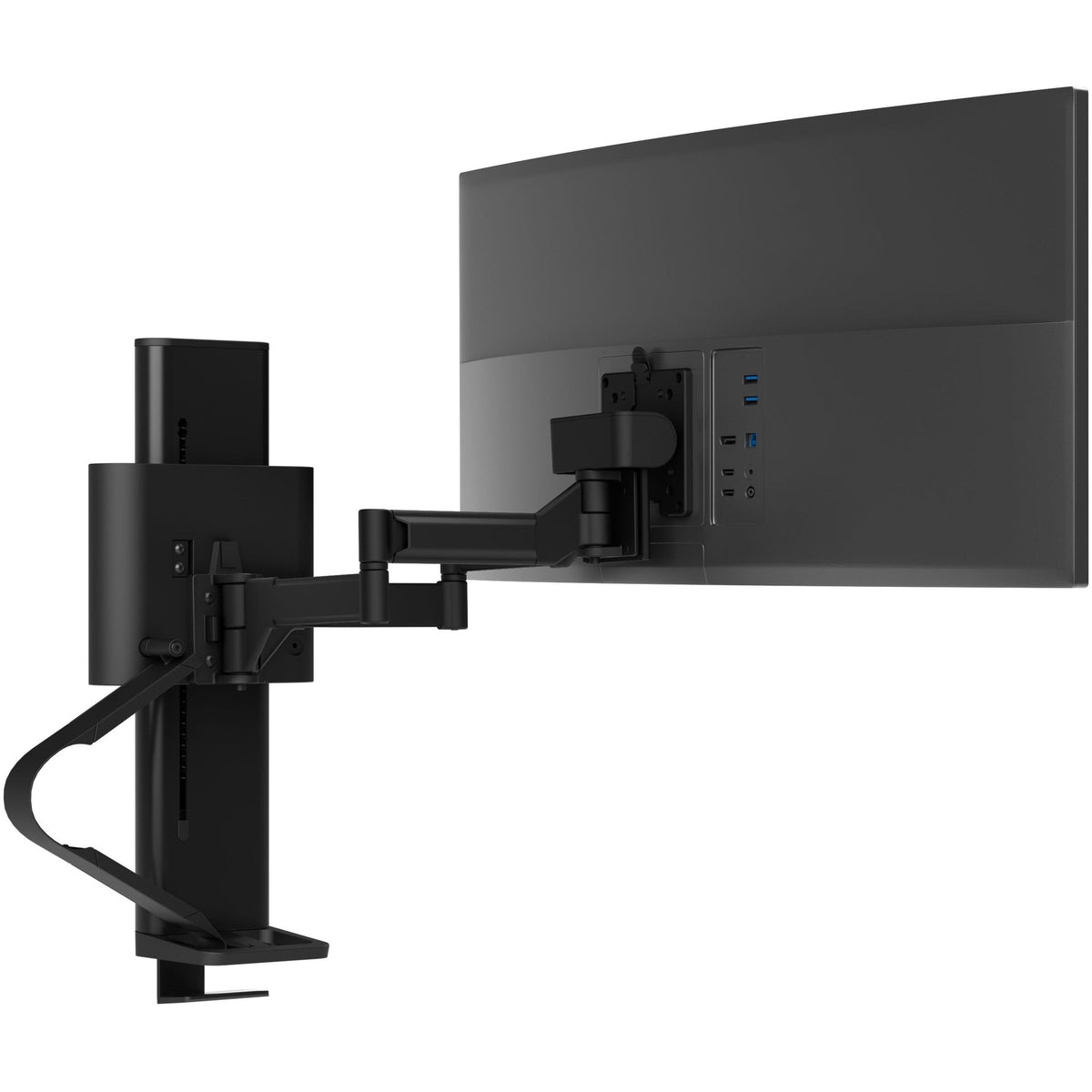 Ergotron TRACE Desk Mount for Monitor LCD Display - Matte Black