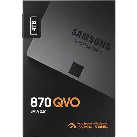 Samsung 870 QVO MZ-77Q4T0BW 4 TB Solid State Drive - 2.5" Internal - SATA (SATA/600)