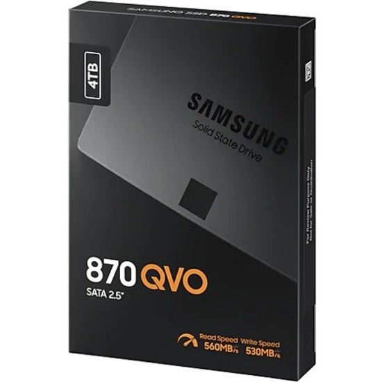 Samsung 870 QVO MZ-77Q4T0BW 4 TB Solid State Drive - 2.5" Internal - SATA (SATA/600)