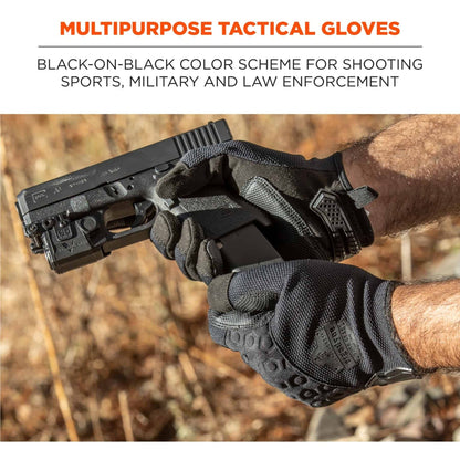 Ergodyne ProFlex 710BLK Tactical Heavy-Duty Utility + Touch Gloves