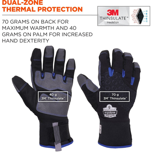 Ergodyne ProFlex 817 Reinforced Thermal Winter Work Gloves