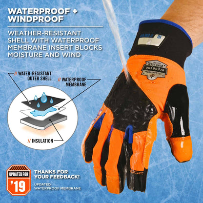 Ergodyne ProFlex 818WP Performance Thermal Waterproof Winter Work Gloves