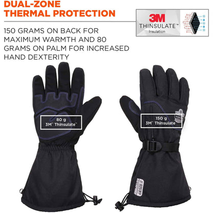 Ergodyne ProFlex 825WP Thermal Waterproof Winter Work Gloves