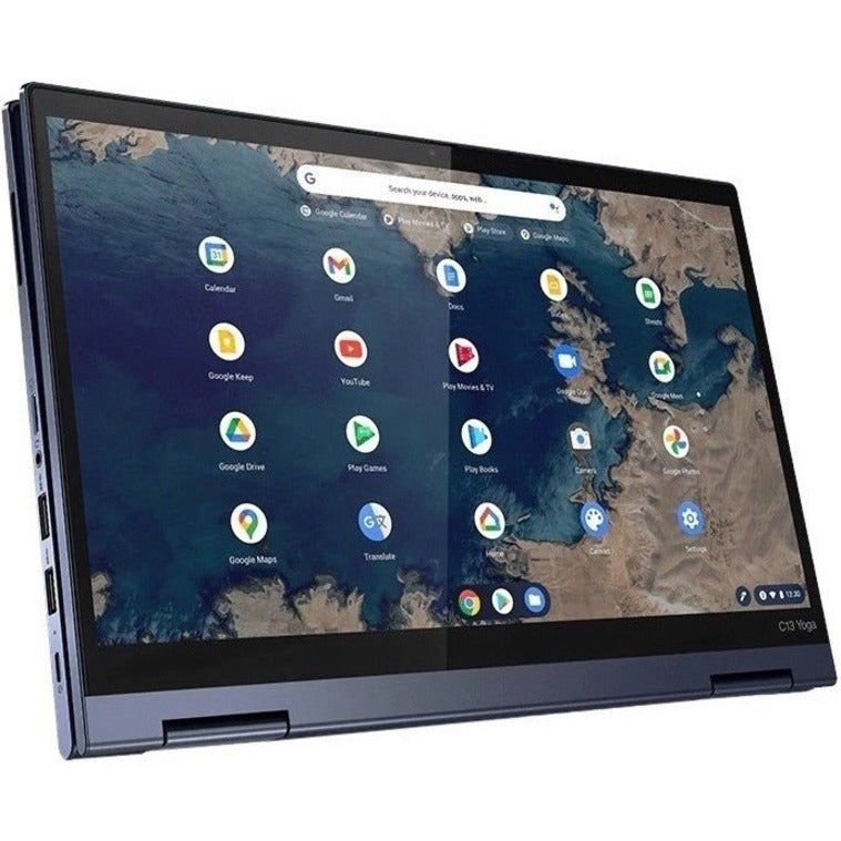 Lenovo ThinkPad C13 Yoga Gen 1 20UYS0RU00 13.3" Touchscreen Convertible 2 in 1 Chromebook - Full HD - 1920 x 1080 - AMD Athlon Gold 3150C Dual-core (2 Core) 2.40 GHz - 4 GB Total RAM - 64 GB Flash Memory - Abyss Blue