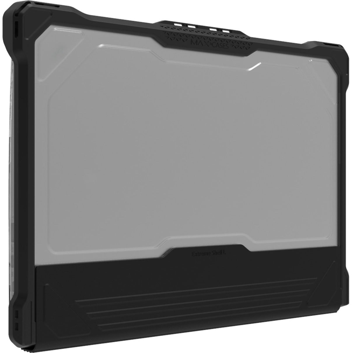 MAXCases Extreme Shell-L For HP G7/G6 Chromebook Clamshell 14" (Black-Clear PC)