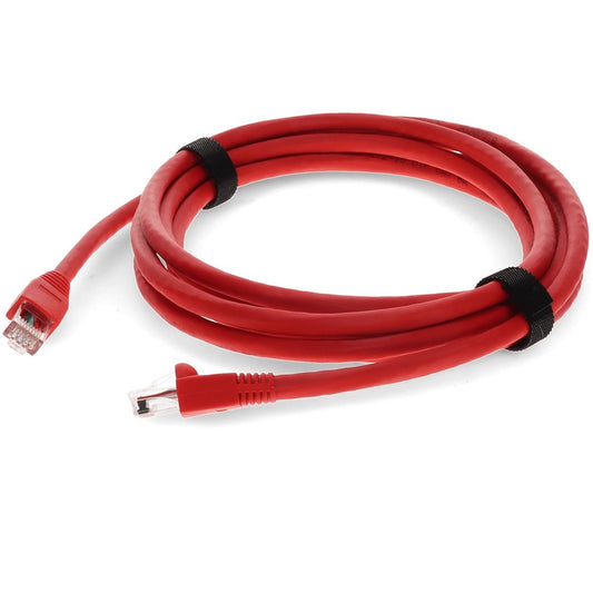 AddOn 9ft RJ-45 (Male) to RJ-45 (Male) Red Snagless Cat6A UTP PVC Copper Patch Cable