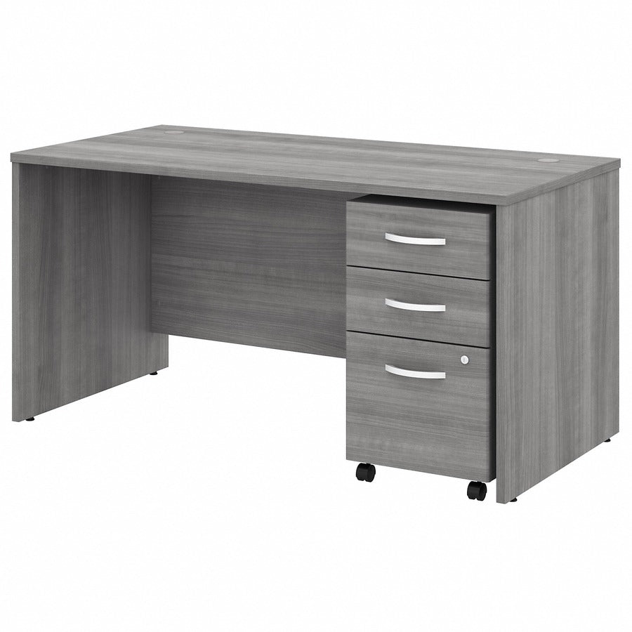 Bush Business Furniture Studio C 60W x 30D Office Desk with Mobile File Cabinet