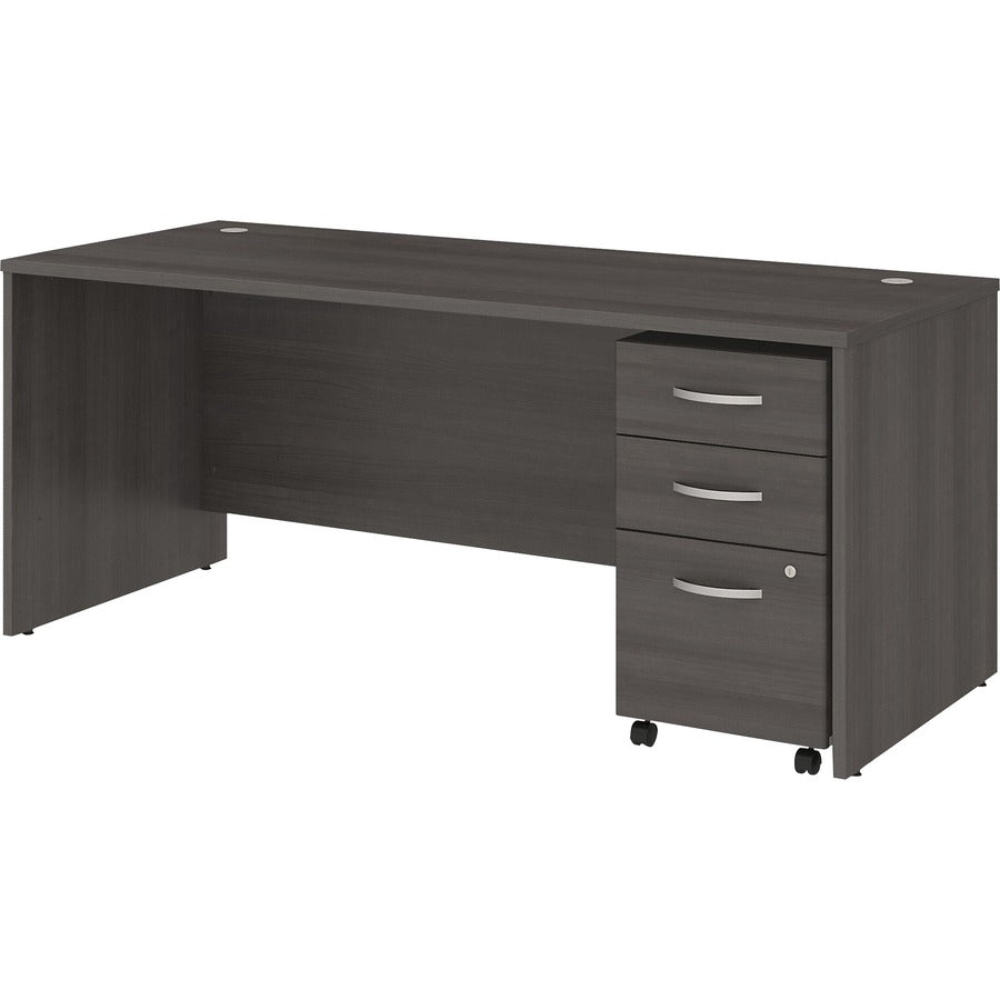 Bush Business Furniture Studio C 72W x 30D Office Desk with Mobile File Cabinet