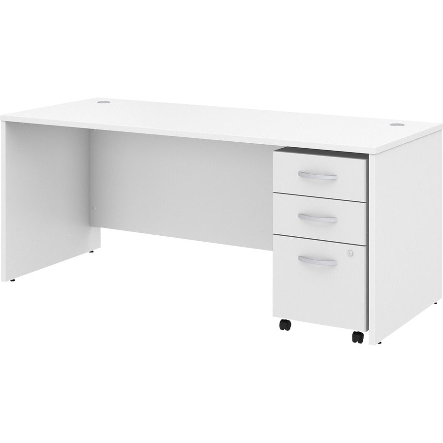 Bush Business Furniture Studio C 72W x 30D Office Desk with Mobile File Cabinet