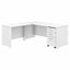 Bush Business Furniture Studio C 72w X 30d L Shaped Desk With Mobile File Cabinet And 42w Return