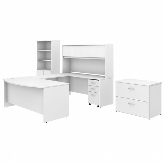 Bush Business Furniture Studio C Desk/Hutch/Bookcase/File Cabinet