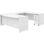 Bush Business Furniture Studio C 72W x 36D U Shaped Desk with Mobile File Cabinet