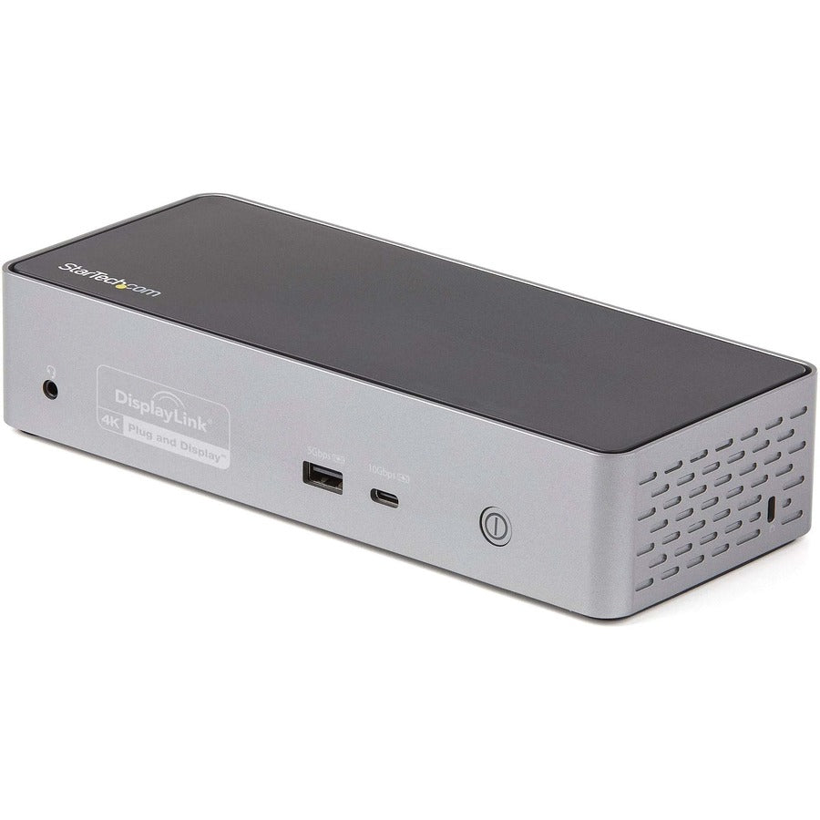 StarTech.com USB-C Dock 4K 60Hz Quad Monitor DisplayPort & HDMI Universal USB C Docking Station 100W Power Delivery USB Hub 1C/3A GbE