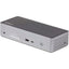 StarTech.com USB-C Dock 4K 60Hz Quad Monitor DisplayPort & HDMI Universal USB C Docking Station 100W Power Delivery USB Hub 1C/3A GbE