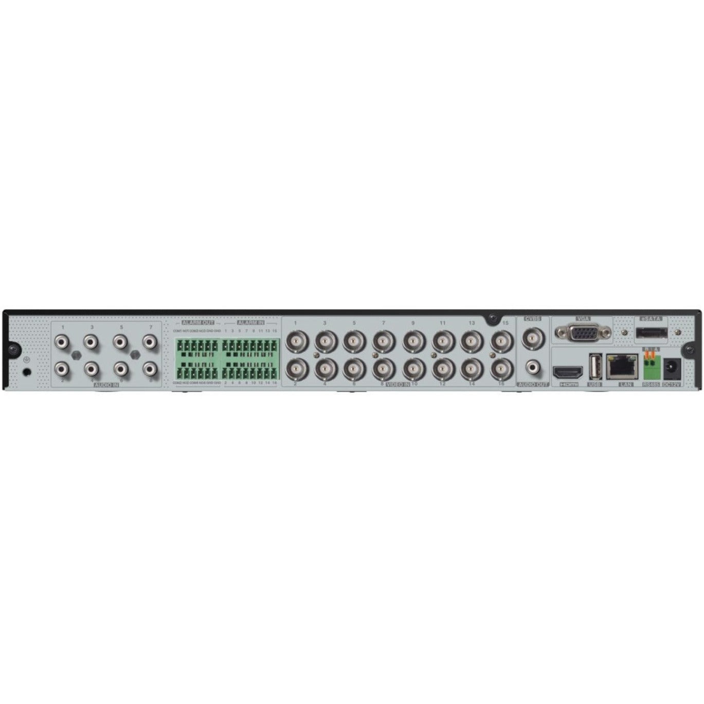 Speco 24 Channel Hybrid Digital Video Recorder 16 HD-TVI Channels plus 8 IP Channels - 8 TB HDD